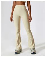 Pantalones De Yoga Para Mujer Cintura Alta Flared Transpirables Pantalones Deportivos Para Gimnasio Y Correr Talla Verdadera - details 2