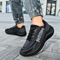 Zapatos De Correr HOBM Para Hombres Tenis Deportivos Ligeros Y Transpirables Absorbing Choque Entrenamiento Deportivo Calzado Negro - details 19