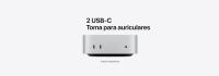 Apple Mac mini (2024) Chip M4, CPU de 10 núcleos, GPU de 10 núcleos, 16GB de RAM, 256GB de SSD, Chip M4 de Apple, Gigabit Ethernet, Plata - details 9