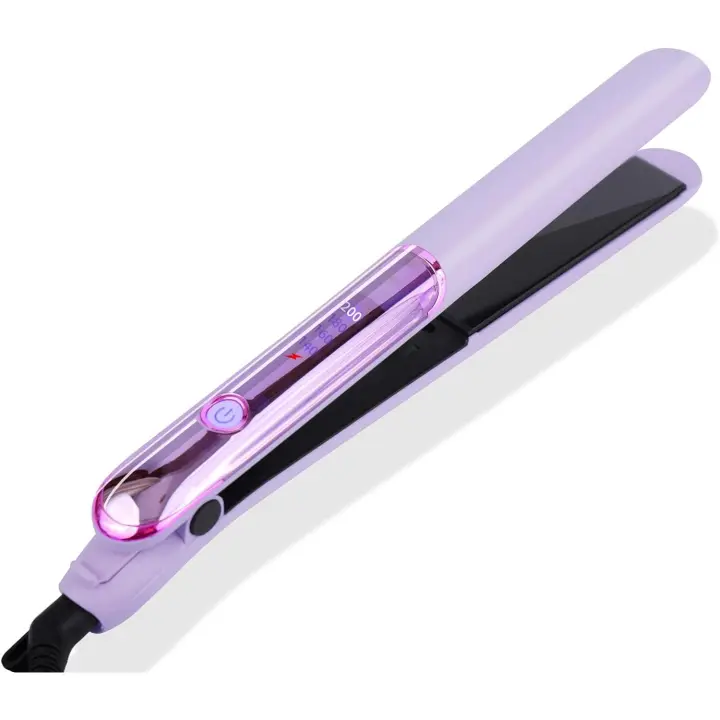 Planchas del Pelo 2 in 1, Rizador de cabello de doble uso, Planchas planas de calentamiento rápido 30S, Ajuste de temperatura 140-200°C, Alisador de cabello profesional iónico de cerámica - 1