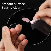 Paleta De Maquillaje Transparente De Acrílico Redonda Y Cuadrada Fácil De Limpiar Herramienta De Belleza Para Fundamento - details 1