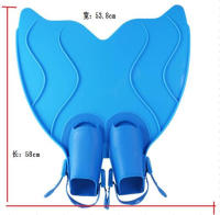 Aletas individuales para adultos y niños, aletas dobles, aletas de una pieza de sirena, equipo de natación para buceo - details 12