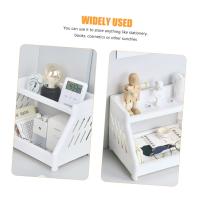 Estante De Almacenamiento Multicapa Para Escritorio Minimalista Organizador De Cosméticos Y Suministros Ecológico De Plástico Para Dormitorio Y Oficina - details 1
