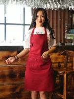 Delantal De Cocina Impermeable Para Mujer Y Hombre Color Sólido Adecuado Para Chef Cocina Café Tienda Barbecue Barbería Accesorios De Cocina - details 8