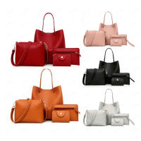 Juego De 4 Bolsos Para Mujer Estilo Elegante Monedero De Cuero PU Bolso De Hombro Mensajero Bolso De Mano Moda Accesorio Decorativo Para Mujer - details 8
