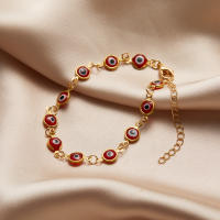 Pulsera Turca De Ojo Azul Para Mal De Ojo Ajustable Para Hombres Y Mujeres Con Hebillas Coloridas De Metal Joyería De La Suerte Para La Riqueza - details 5