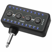 Amplificador Mini Lekato PA-1 Para Guitarra Y Bajo Acústico Eléctrico Con Altavoces Y Delays H8 Plugged Amp Combo Para Auriculares Pedal Board - details 1