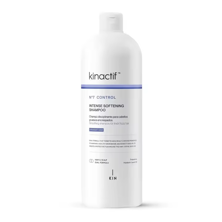 Kin Cosmetics KINACTIF Nº7 CONTROL / Intense Softening Shampoo 1000 Ml. / Champú suavizante intenso para controlar el encrespamiento. - 1