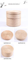 Cojín De Silla De Paja Japonesa Para Meditación Y Yoga Decoración Del Hogar Cojín De Ceremonia Del Té Estilo Pastoral Diametro 30cm Espesor 5-10cm - details 4
