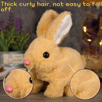 Juguete Eléctrico De Conejo Interactivo Peluche Bunny Con Zanahoria Que Camina Orejas Saltarinas Cola Movible Regalos De Cumpleaños Para Niños - details 4