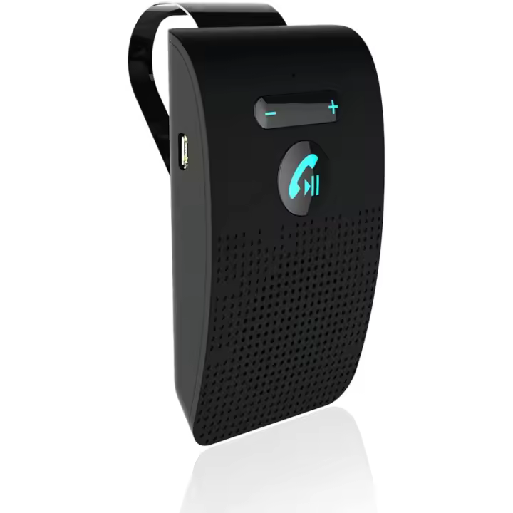 Kit Manos libres Bluetooth 5,0 para Coche, para visera Clip, receptor de audio inalámbrico, altavoz, reproductor de Música, dual microphone - 1