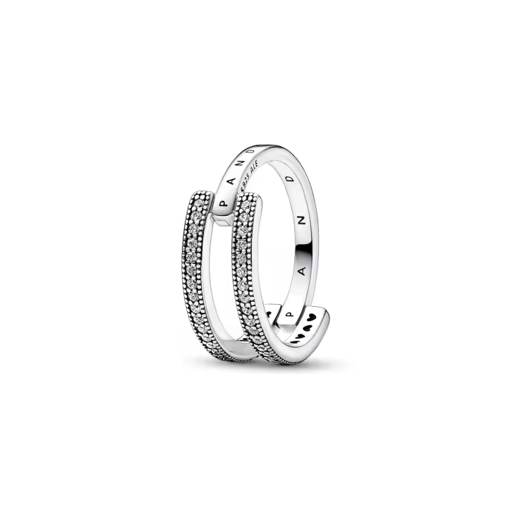 Anillo Pandora Signature Logo & Pavé 192779C01 5700303059327 - 1