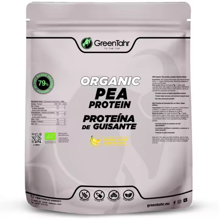 Green Tahr Proteína Vegana Guisante 750g, Alto Contenido en Proteína, Sin Lactosa, Sin Gluten - 1