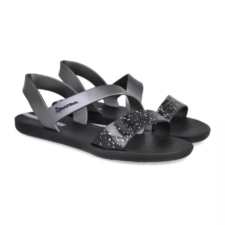 IPANEMA VIBE SANDAL FEM NEGRO/PLATA AS180 - 1