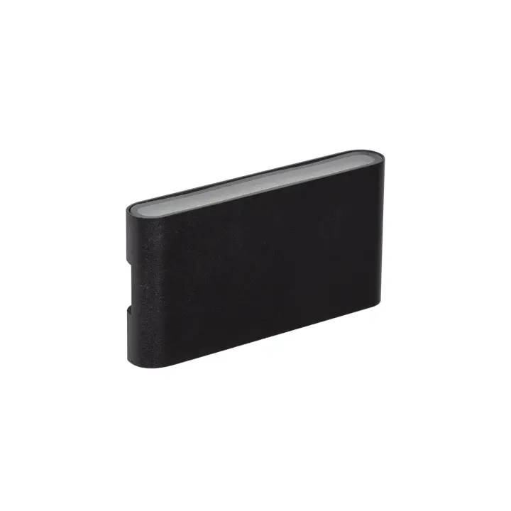 Ledkia Aplique de Pared Exterior LED 12W Aluminio Iluminación Doble Cara Vesta Negro 2700K Blanco Cálido - 1