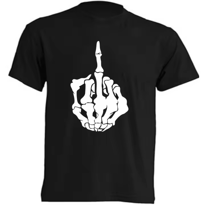 Camiseta Peineta Calavera  - | Algodón | Manga Corta - Tejido tubular, sin costuras laterales. - Punto liso - 1