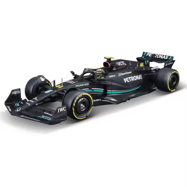 Bburago 1:24 Mercedes-AMG Team W14 44# Hamilton 63# Russell Fórmula 1 Coche De Juguete De Aleación Modelo De Cera Para Coleccionistas - 1