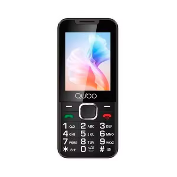 SMARTPHONE - Qubo X-240 Móvil Básico 2.4" 2G Negro Libre Qubo X-240 (PERSONAS MAYORES) - 1