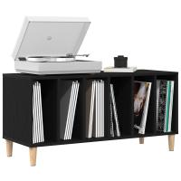 Gabinete de discos vidaXL Negro Roble 100x38x48 cm Madera elaborada - details 2