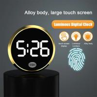 Reloj Digital Creativo LED Para Coche Mini Reloj Interno Adhesivo Ornamento Automotriz Accesorios Para Coche Material ABS - details 8