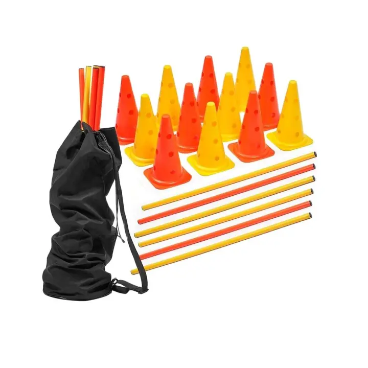 Cannon – Set de conos y picas para valla de entrenamiento deportivo, obstáculos, Futbol, Training, Deportes de equipo y agility - 1