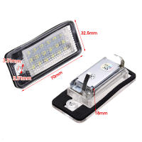 Luz De Placa De Matrícula 18LED Error Free Para Audi A3 S3 A4 B6 A6 S6 A8 RS4 8E0807430A 8E0807430B 8E0943021B 8E094302 2pcs Accesorios De Coche - details 3