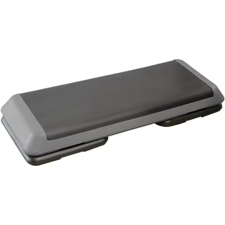 Cannon - Step Aerobic, Regulable110 cm, 4 pies, Antideslizante, Cardio, Fitness, Color Gris, Gym Equipment para Gimnasio - 1