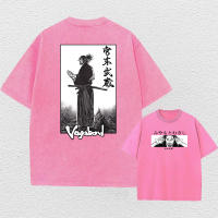 Camiseta De Manga Corta Para Hombre Estilo Harajuku Vintage Con Estampado De Anime Vagabond Cotton Suave Camiseta Casual De Verano Top Holgado - details 3