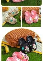 Sandalias Para Niños Verano 2024 Zapatos De Niños Antideslizantes Diseño Cartoon DIY Holes Para Niños Y Niñas Playa Suave - details 15