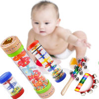 Juguete Educativo Montessori Para Bebés Llovizna Arcoíris Vaso De Arena Música Rattle Juguete Sensorial Para Niños - details 0