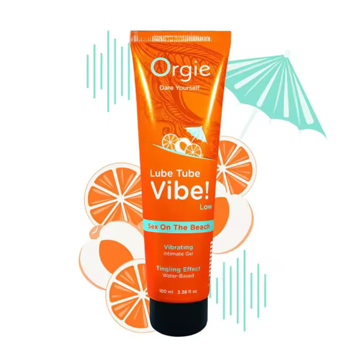 ORGIE LUBE TUBE VIBE SEX ON THE BEACH 100ml LUBRICANTE VIBRADOR - 1