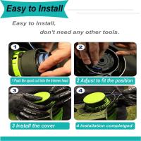 Accesorios para cortacésped, cabezal de corte, carrete Moritale para desbrozadora Parkside LIDL Akku PRTA 20-Li C3 A1 B2 PRT 550 A1 A3 PRT 300 A1 (6 piezas) - details 5