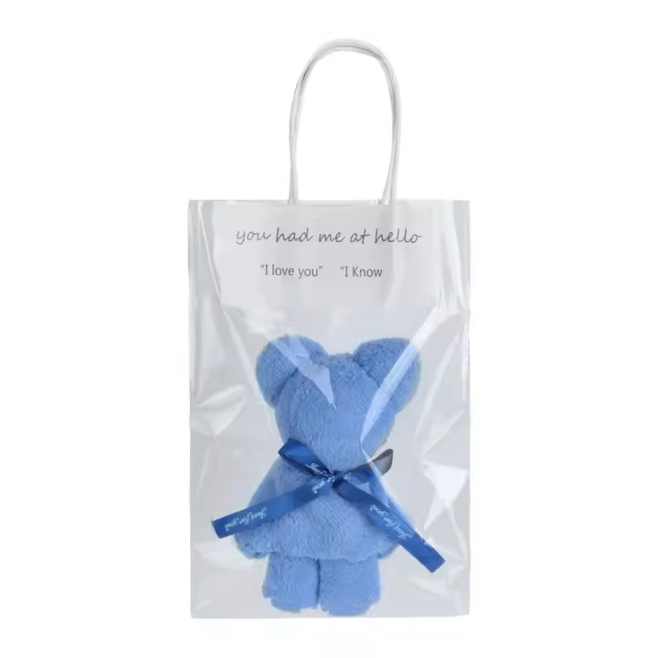 Toalla De Mano En Forma De Oso Fluffy Coral Regalo Creativo Para Boda Cumpleaños Y Día De Los Niños Toalla De Algodón Y Poliéster - 1