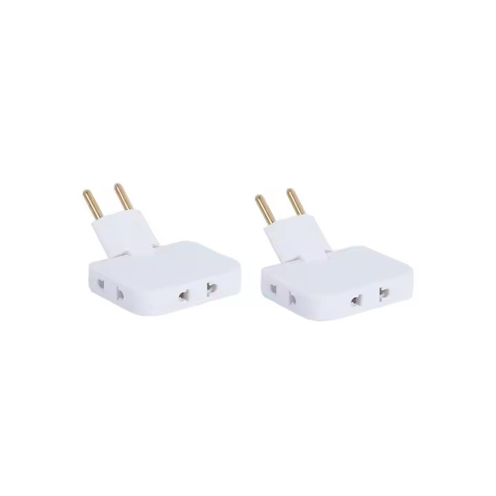 Pack 4/2/1 Ladrones Enchufe Multiple Plano 3 Tomas | Sello CE 250V Toma Tierra 16A - 1