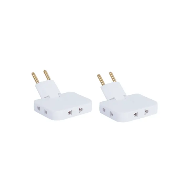 Pack 4/2/1 Ladrones Enchufe Multiple Plano 3 Tomas | Sello CE 250V Toma Tierra 16A - 1