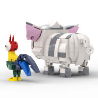 Bloques De Construcción BuildMOC 2 En 1 Moana Cerdo De Peluche Modelo 368 Piezas Juguete DIY De Personaje De Cartoon Para Niños Y Adultos Regalo De Cumpleaños - details 1