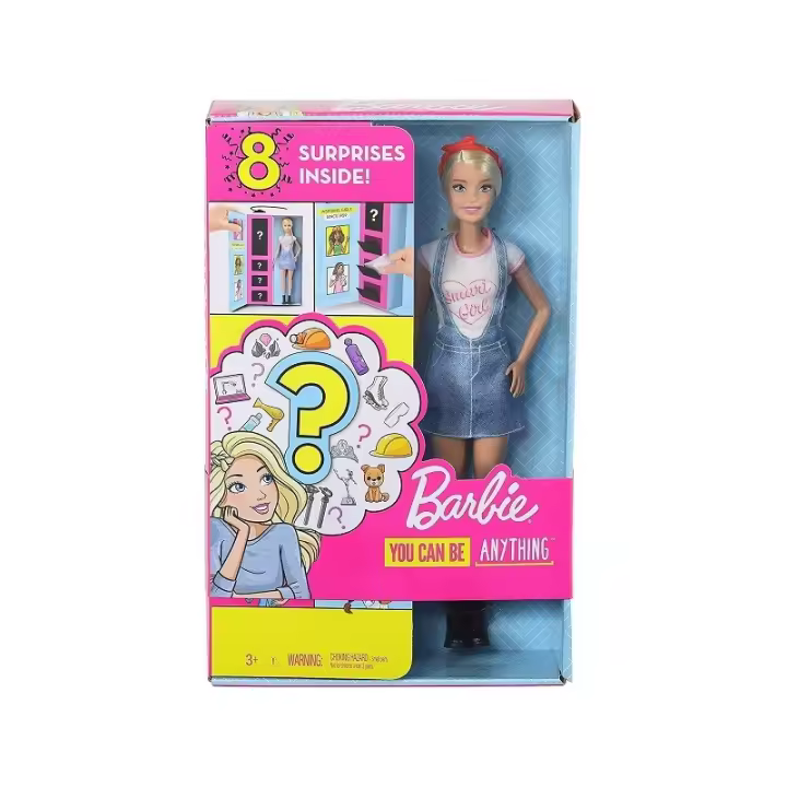 Barbie Yo quiero ser descubre la profesión sorpresa incluye muñeca y 8 accesorios GLH62 - 1