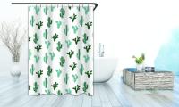 Cortina de ducha de material PEVA con dibujos variable, 1 panel.tela impermeable, 180x180cm,cortina de partición gruesa a prueba de moho, cortina decorativa de baño, 1 paquete - details 0
