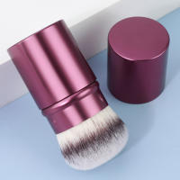 Cepillo De Maquillaje Retráctil Kabuki Multifuncional Portátil Para Viajes Para Líquidos Crema Y Polvo Flawless De Nylon Sin Alergias - details 8