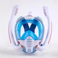 Máscara de snorkel de cara completa, doble tubo de silicona, máscara de buceo completamente seca, máscara de natación para adultos, gafas de buceo - details 15