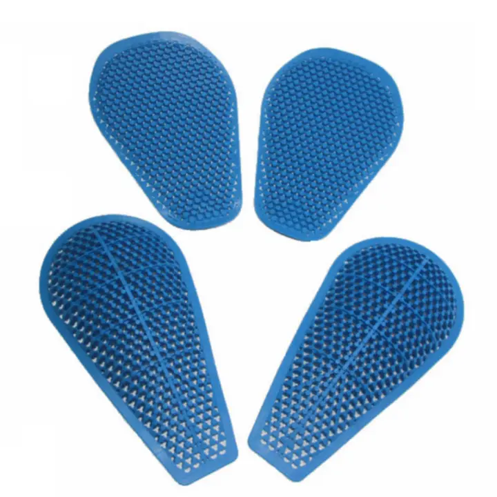 Protección De Motocicleta Con Inserciones CE Equipamiento De Seguridad Rodilla Y Cadera Protector De Pantalones De Moto Pads De Gel Silíceo (2 X Pads De Rodilla + 2 X Pads De Cadera) - 1