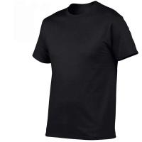 Camiseta De Algodón Suelta Para Hombre Estampado Sólido Cuello Redondo Manga Corta Deportiva Transpirable Y De Secado Rápido - details 5