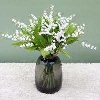 Flores Artificiales Blanca Letra Bellflower Falsas Plásticas Hechas a Mano Decoración De Hogar Para Casamiento Fiesta Boda Novia Portando Bouquet - details 5