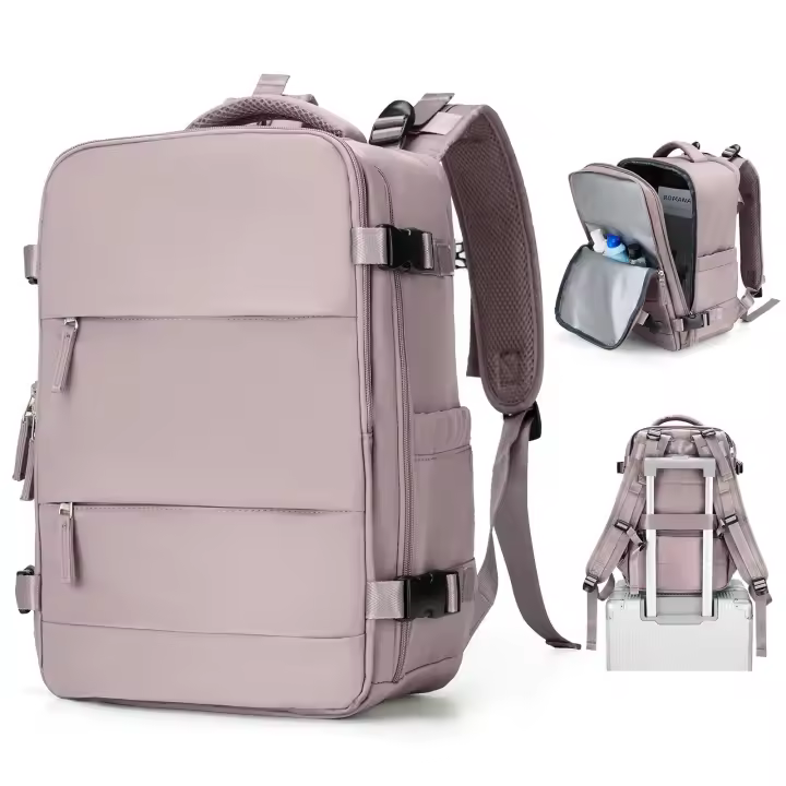 Mochila De Viaje Unisex Para Distancia Corta Avión Ryanair Equipaje De Mano 40x20x25 Con Compartment Para Laptop Mochila Escolar De Lona Nylon - 1