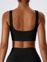 Sudadera De Yoga Fitness Sin Costuras Tejida Con Sujetador Y Ropa Interior Para Deportes Material De Nylon Y Elástico Secado Rápido Para Mujer - details 5