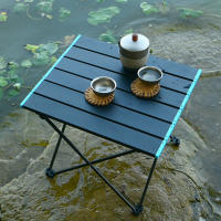 Mesa De Camping Plegable Portátil De Aluminio Mesa De Picnic Al Aire Libre Para Playa Jardín Y BBQ Tipo De Material: Aleación De Aluminio - details 1