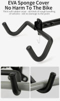 Soporte De Bicicleta Plegable Para Pared 360 Grados Rotativo Soporte Colgante Para Habitación Soporte De Almacenamiento De Alta Resistencia Para Barra De Pared MTB - details 8
