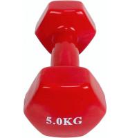 Coshano Mancuerna pesa de 5kg de acero cubierta en vinilo suave y antideslizante Ejercicio en Casa, gimnasia, musculación - details 2