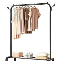 Perchero Metálico Móvil con Zapatero Incorporado - Organizador de Ropa, Cazadoras, Abrigos & Zapatos - Ideal para la Habitación - KARAWAN. - details 2