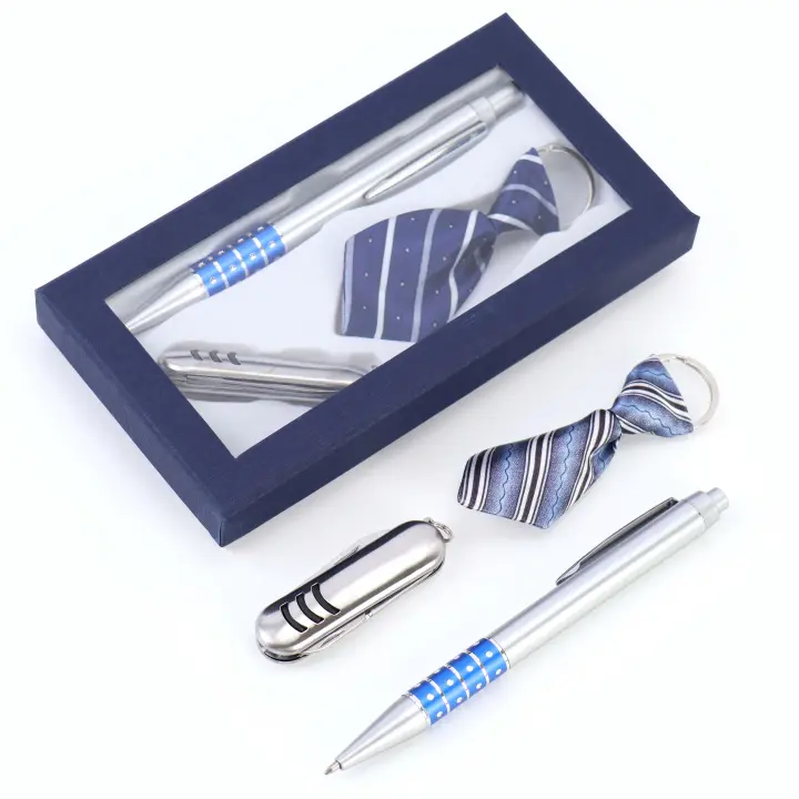 Pack de 6 a 30 unidades de Set de boligrafo, navaja y llavero de corbata, regalos para bodas invitados originales, detalles bautizo para invitados, recordatorios de boda para invitados, bodas ideas, Regalantes.com - 1